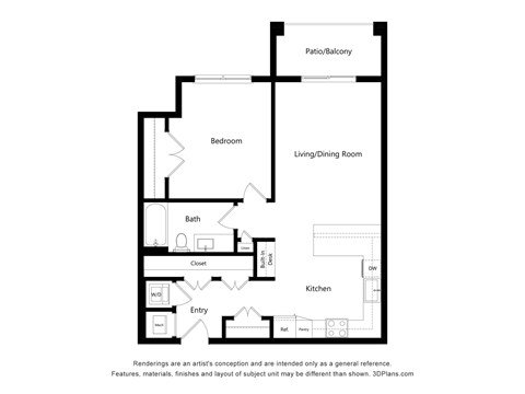 A floor plan of a house with labeled rooms.